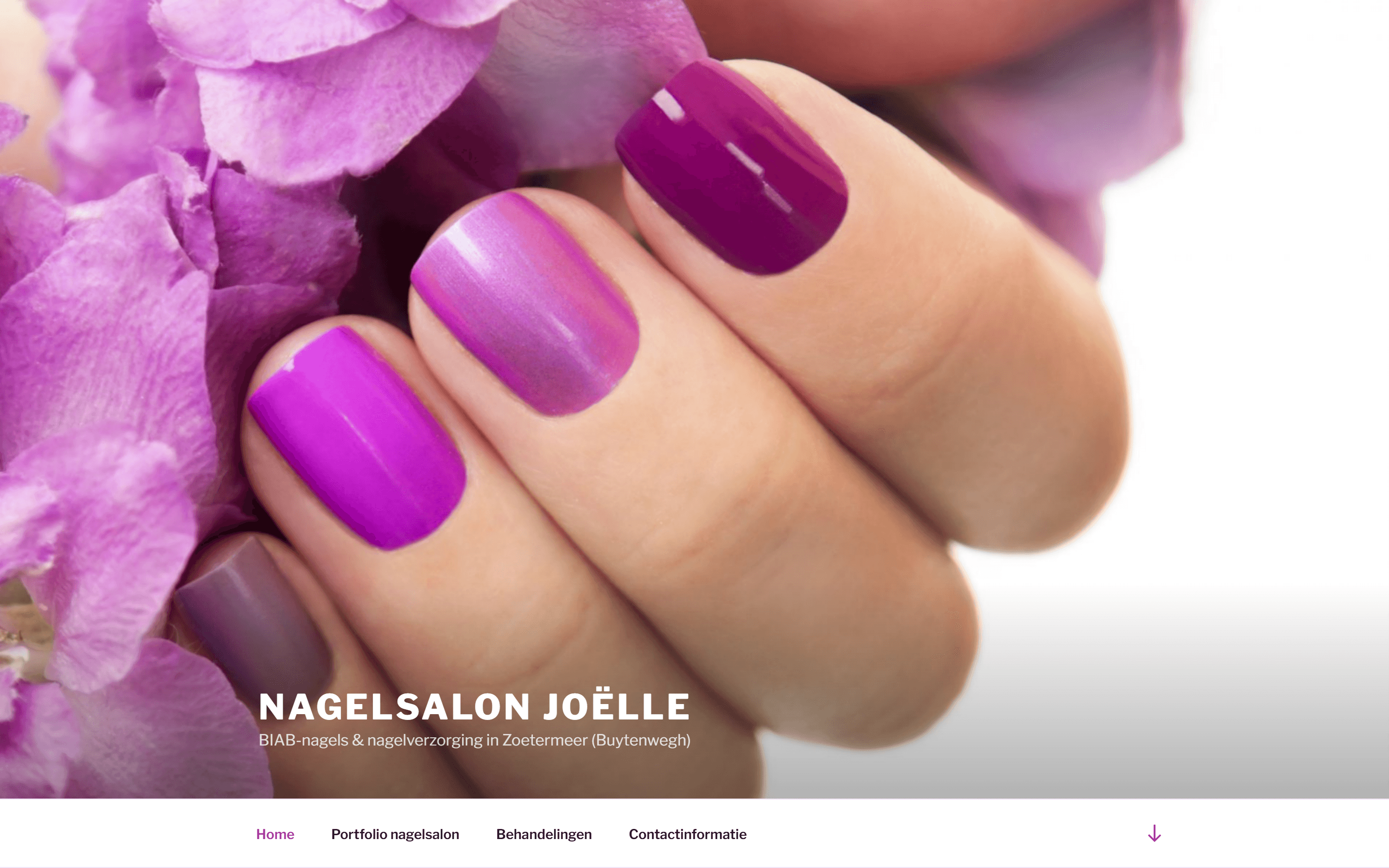 Screenshot van Nagelsalon Joëlle
